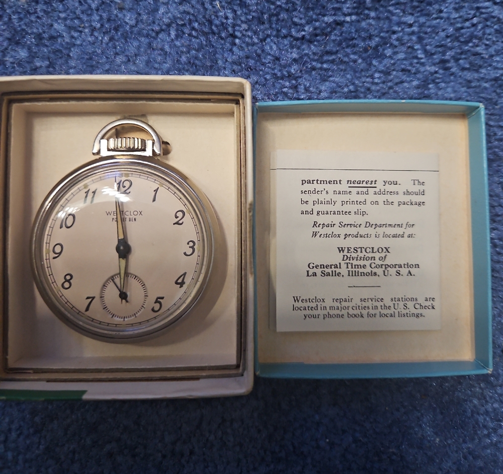 Westclox Silver Pocket Watch